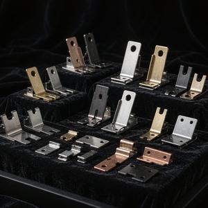 Custom stamped components displayed like jewelry