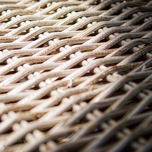 Macro of woven polypropylene weave texture