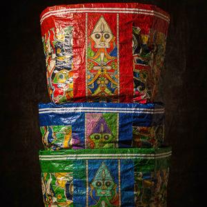 Colorful laminated woven bags with glossy finish